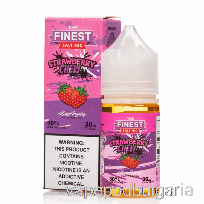 Vape 10000 Дръпки Strawberry Chew - The Finest Candy Edition Salt Nic - 30ml 30mg